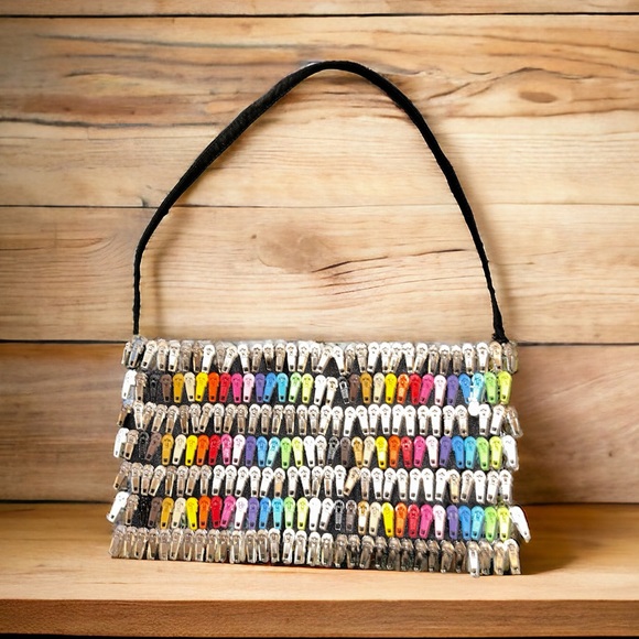 Zoe Cotlenko Paris Handbags - Zoe Cotlenko Paris rainbow zipper purse excellent condition